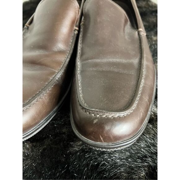 Prada 4d 1645 leather coffee brown loafer shoe 9 main image 5